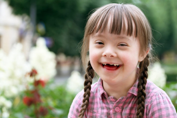 Portrait of girl smiling